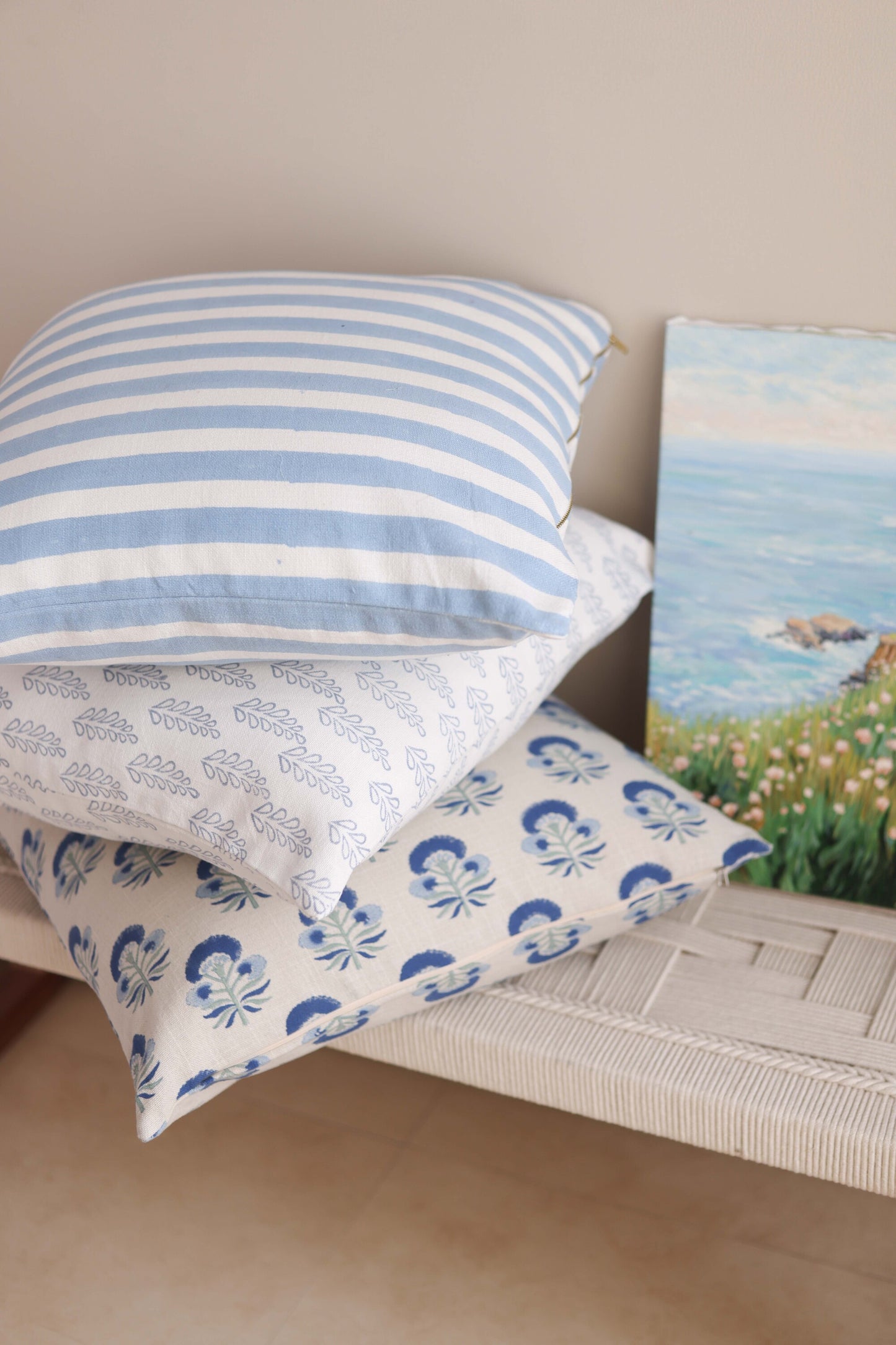 Ocean Stripes Cushion Cover