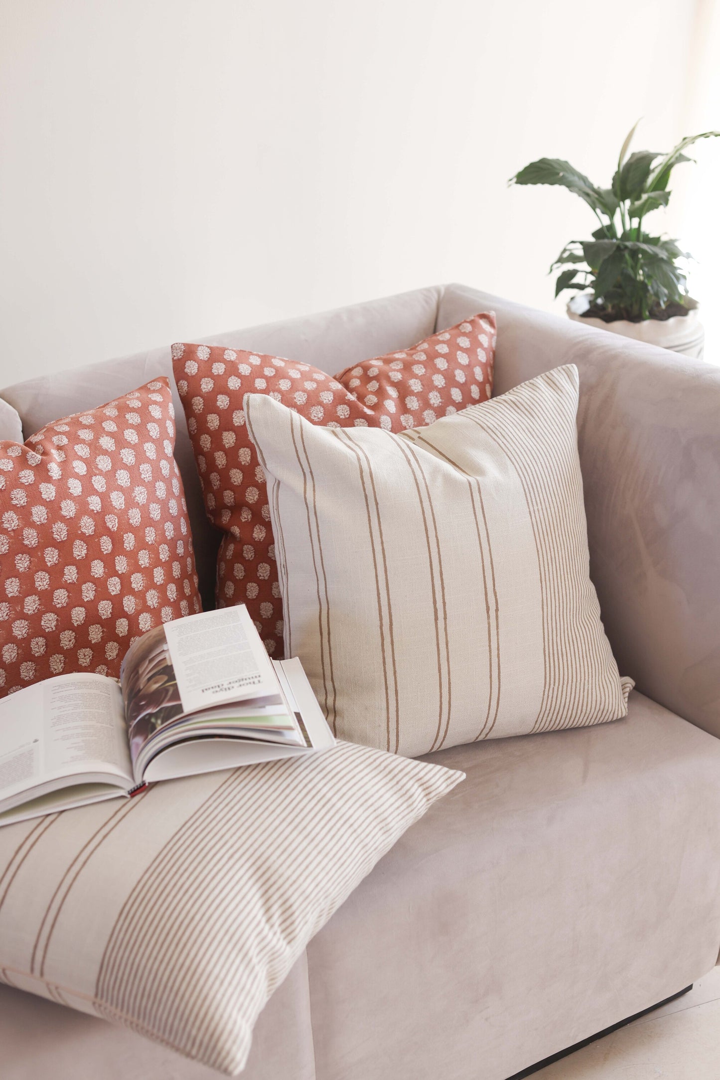 Cushion Bundle - Amer Bloom + Earth Stripes