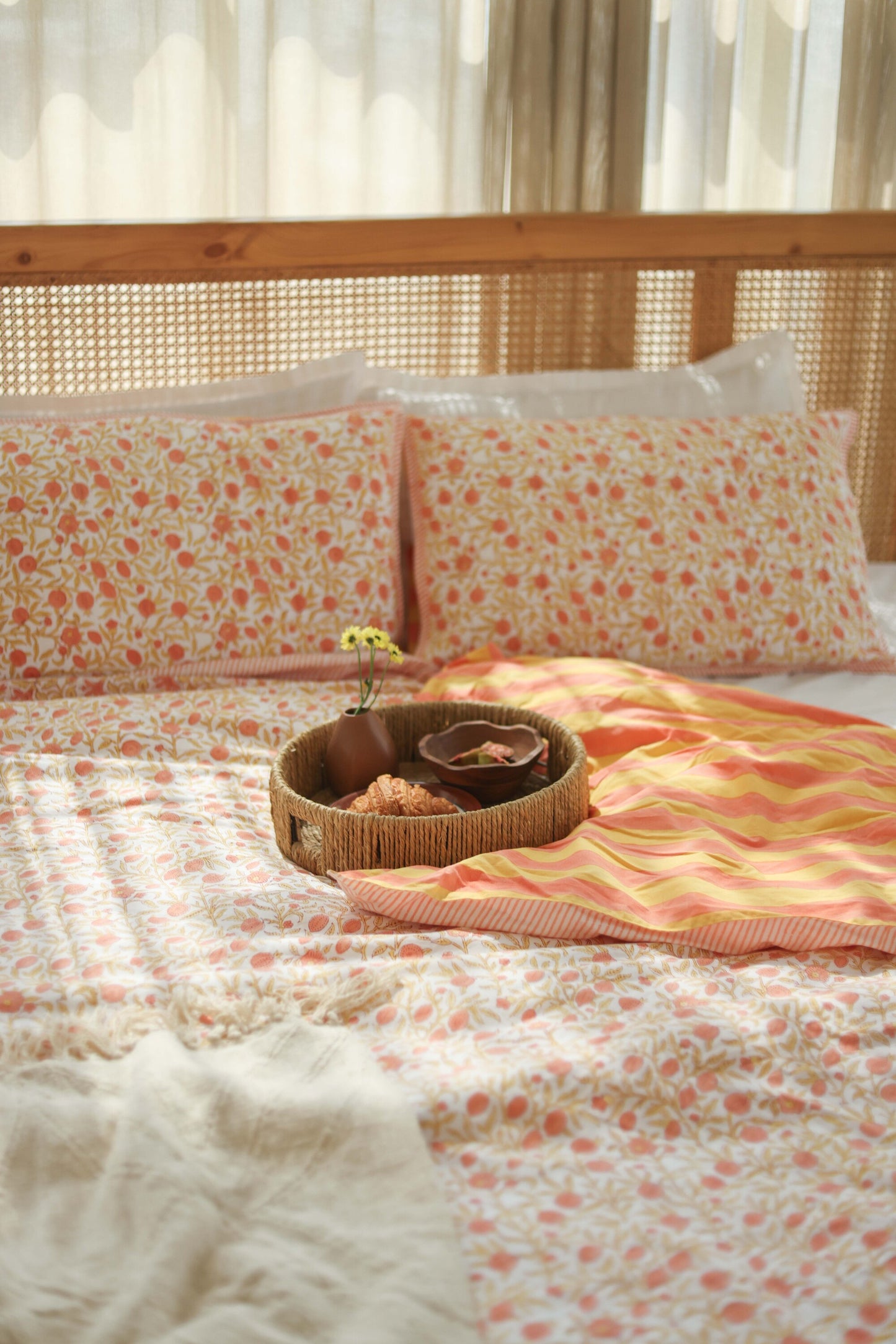 Pomegranate Bloom Duvet Cover Set