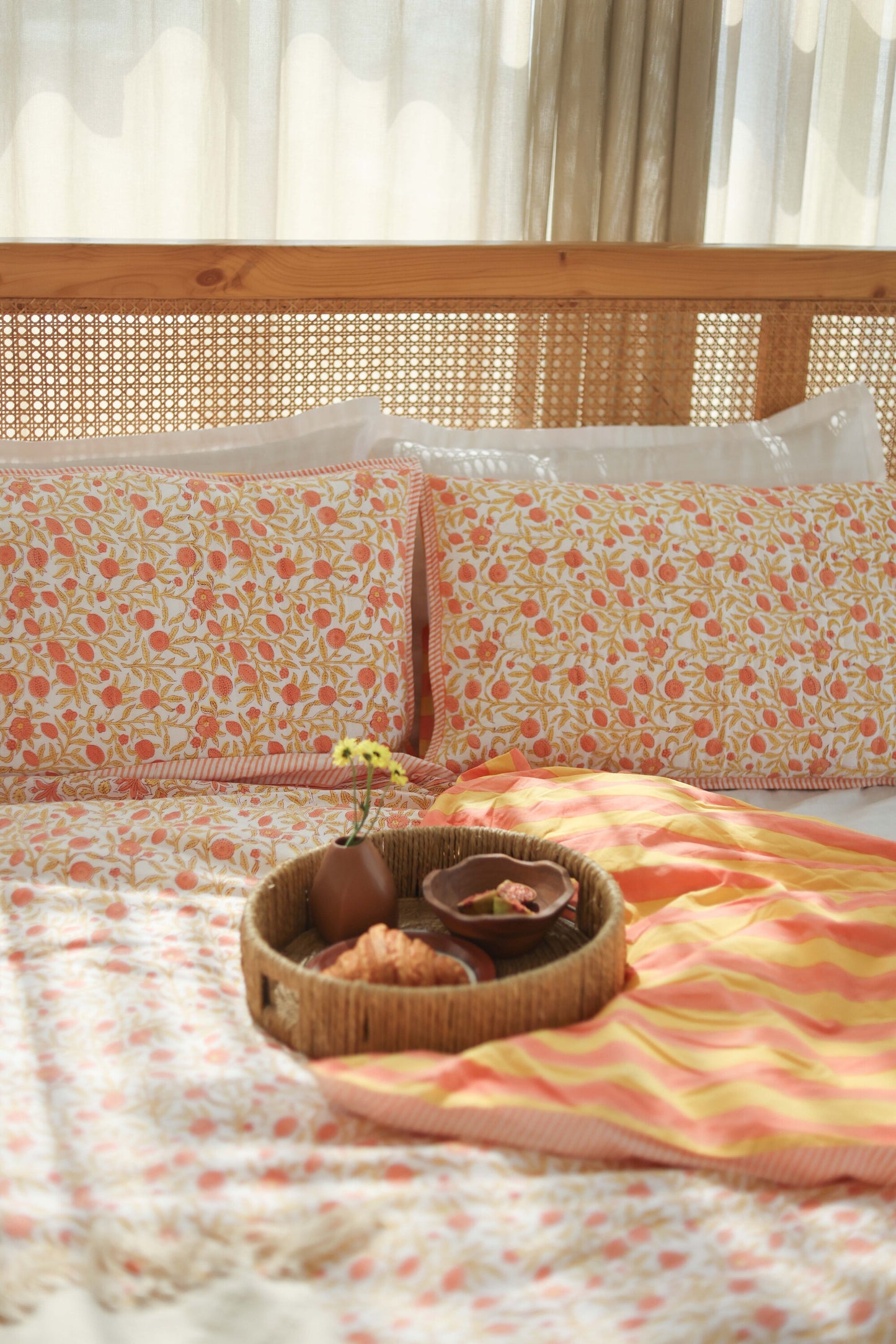 Pomegranate Bloom Duvet Cover Set