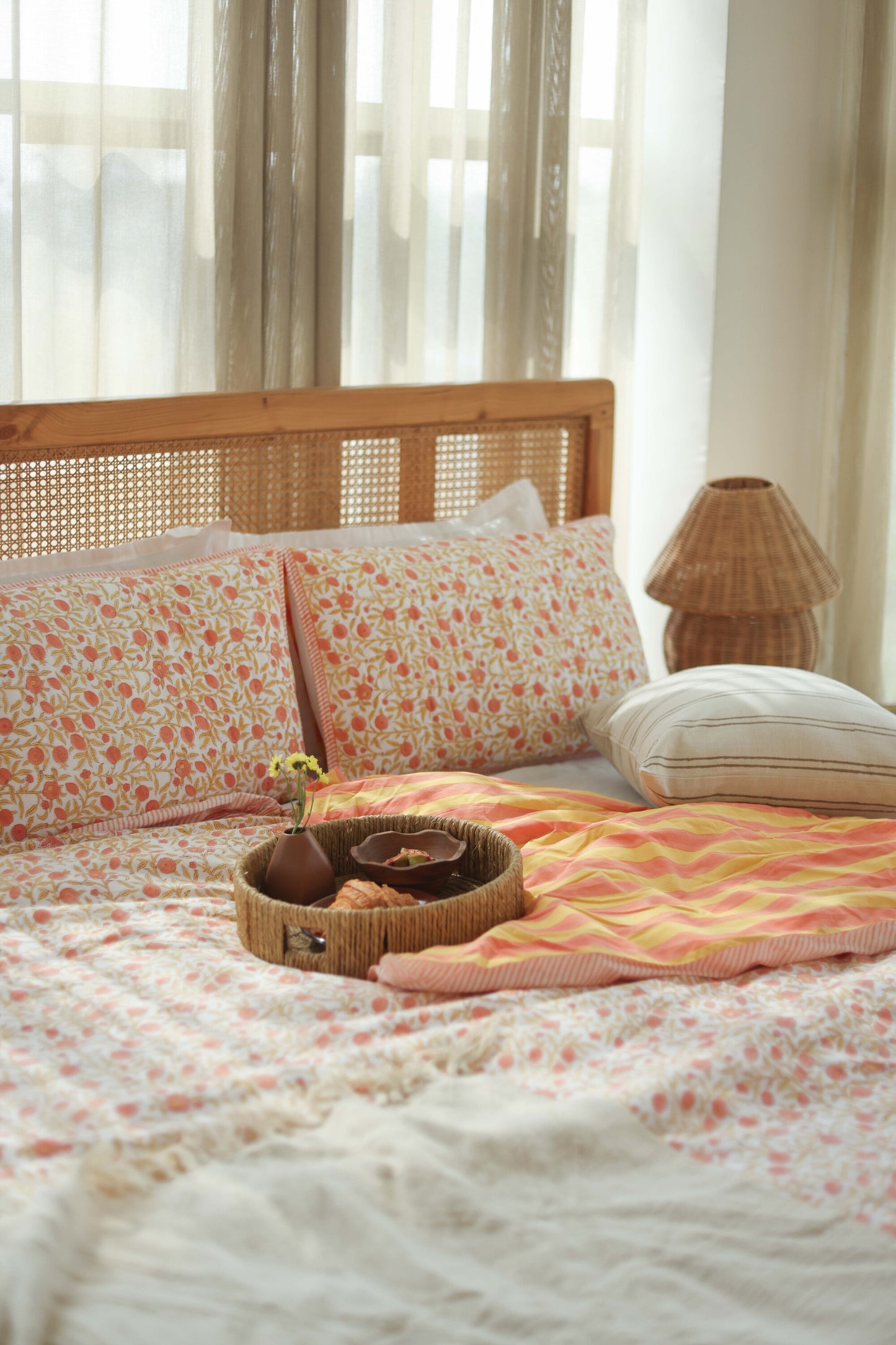 Pomegranate Bloom Duvet Cover Set
