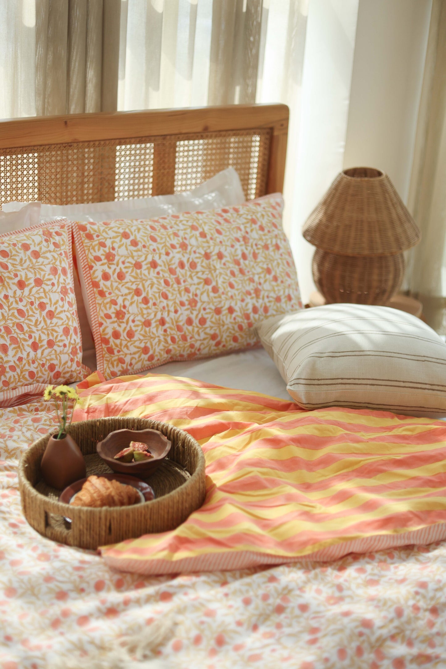 Pomegranate Bloom Duvet Cover Set