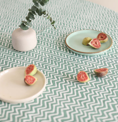 Green Tides Tablecloth