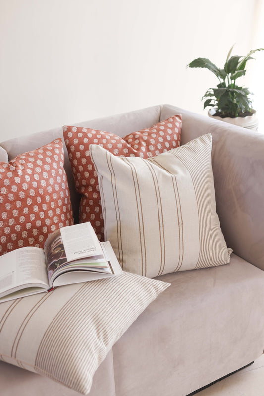 Cushion Bundle - Amer Bloom + Earth Stripes
